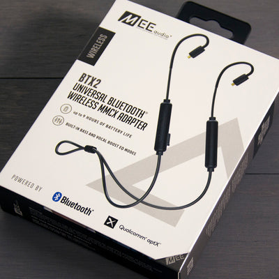 Image of BTX2 Bluetooth Wireless Adapter Cable for MMCX In Ear Monitors.